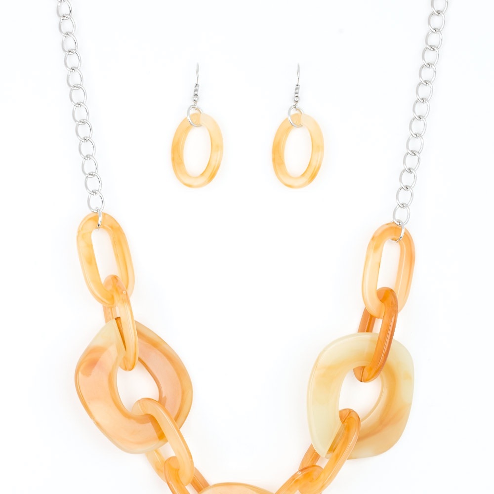 Interlocking Yellow Necklace